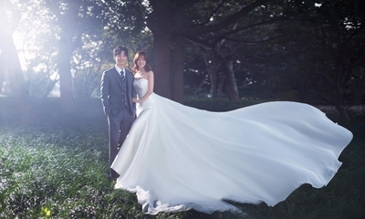 公園草地系列薇薇新娘婚紗攝影